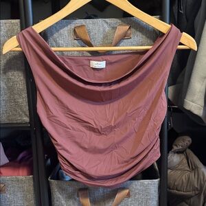Aritzia Wilfred Draped Cowl Neck Camisole in Pink